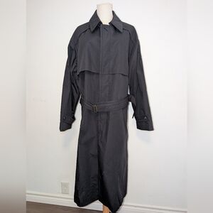 Utex Men's Black Trench Coat